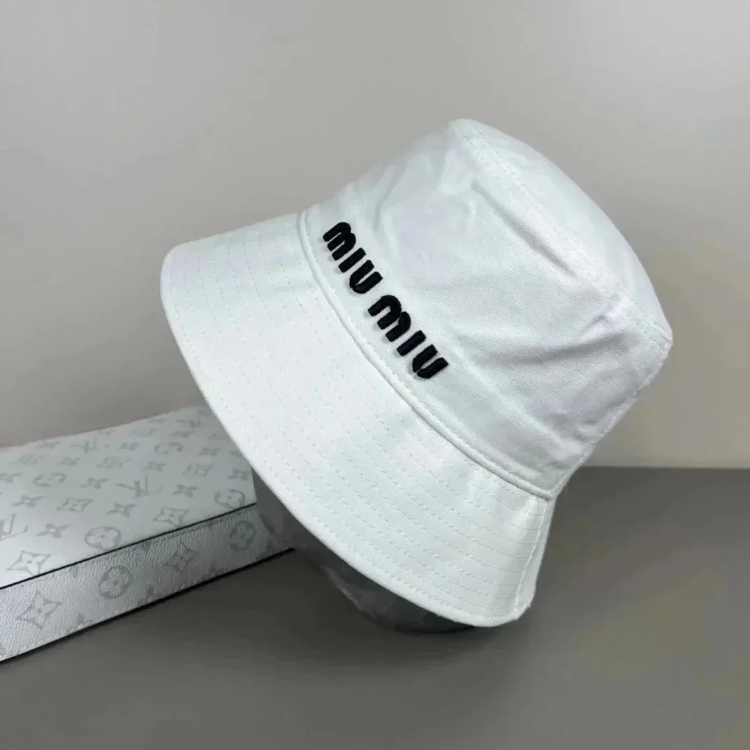 Miu Miu Logo Denim Newsboy Cap Collection — photo 9