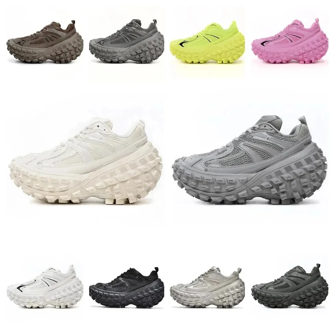 Balenciaga Defender Multicolor Lace-Up Sneakers