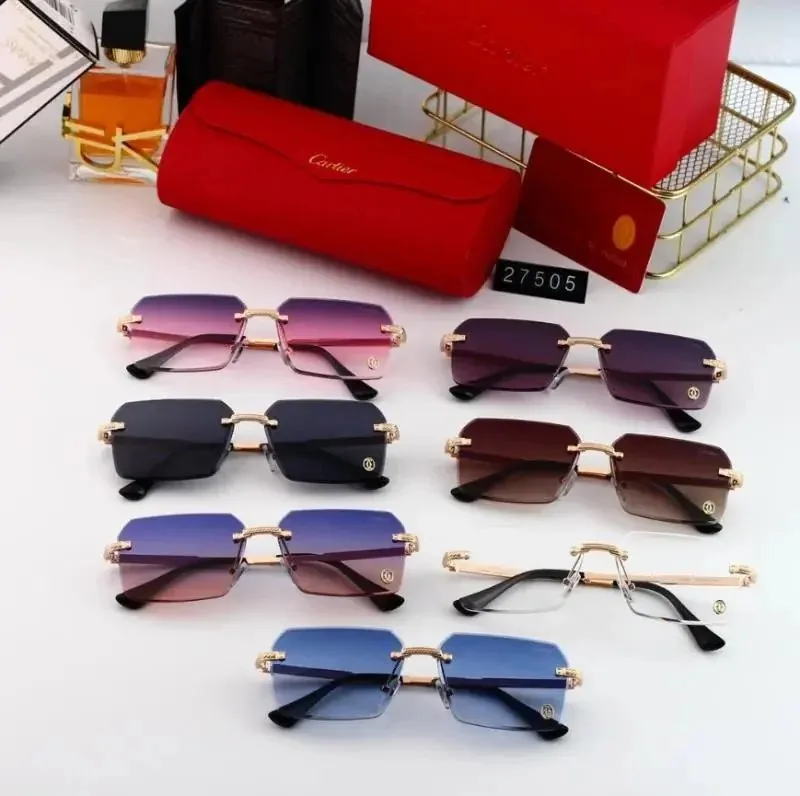Cartier Rimless Panthere Sunglasses Collection
