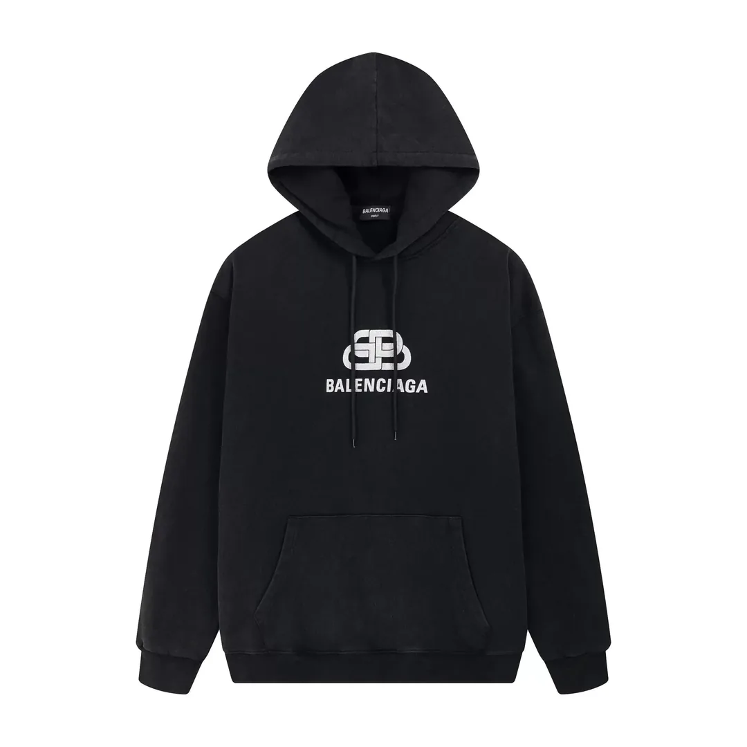 Balenciaga Paris Graffiti Logo Hoodie White — photo 6