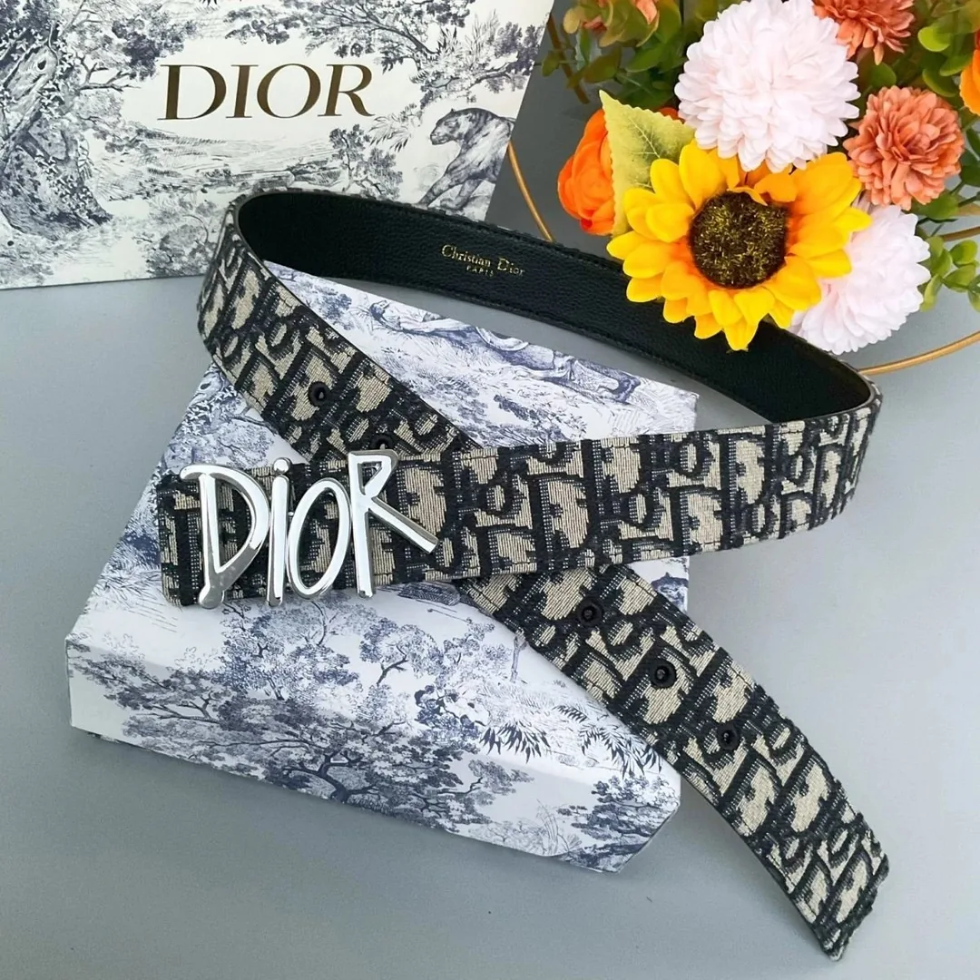 Dior Leather Letter Belt — QC