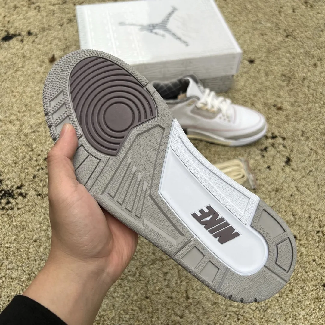Air Jordan 3 Cream White Grey — Photo 5