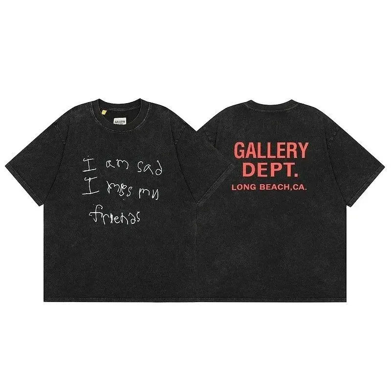 Washed Distressed Graffiti Cartoon T-Shirt — Photo 14
