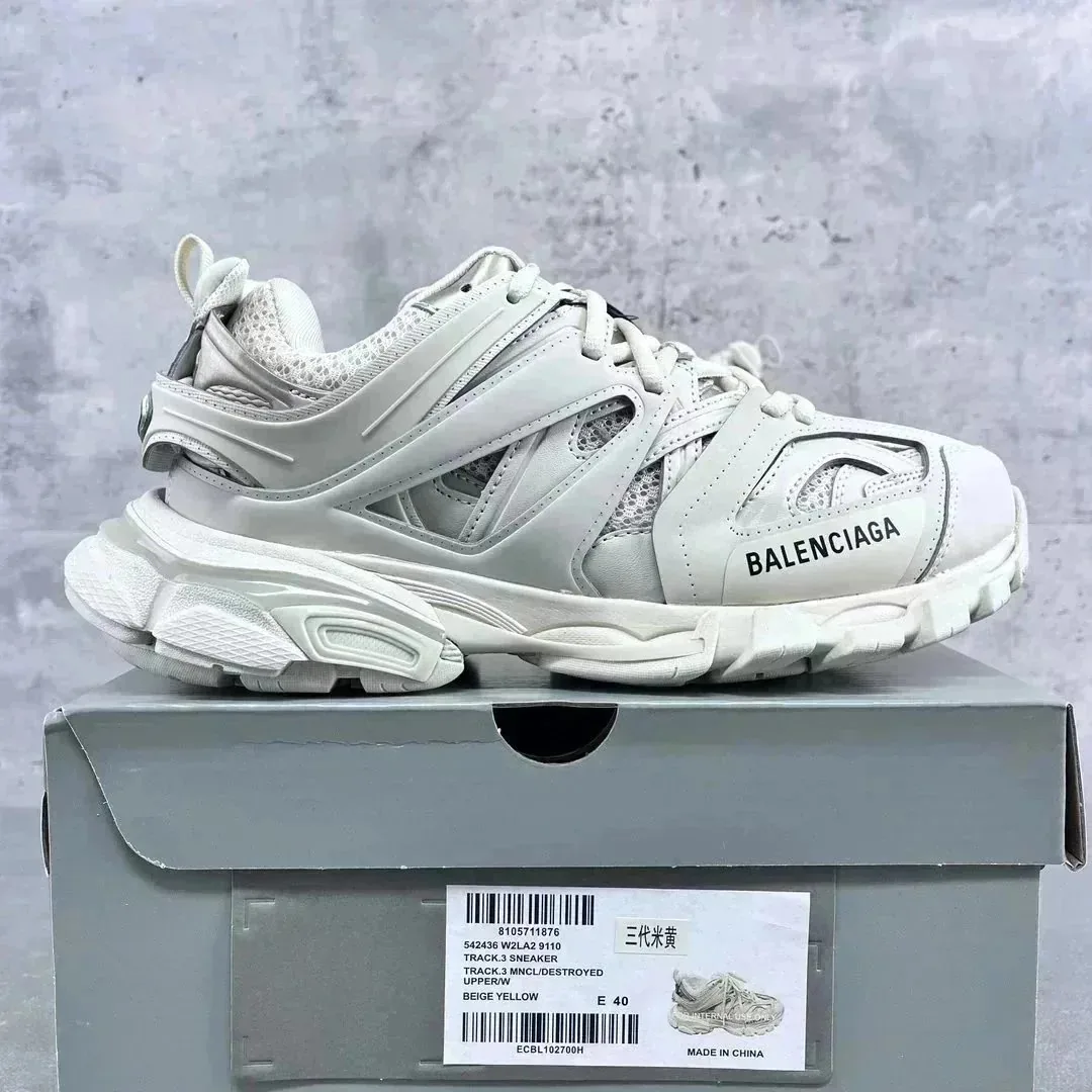 Balenciaga Track White Athletic Sneakers — Photo 4