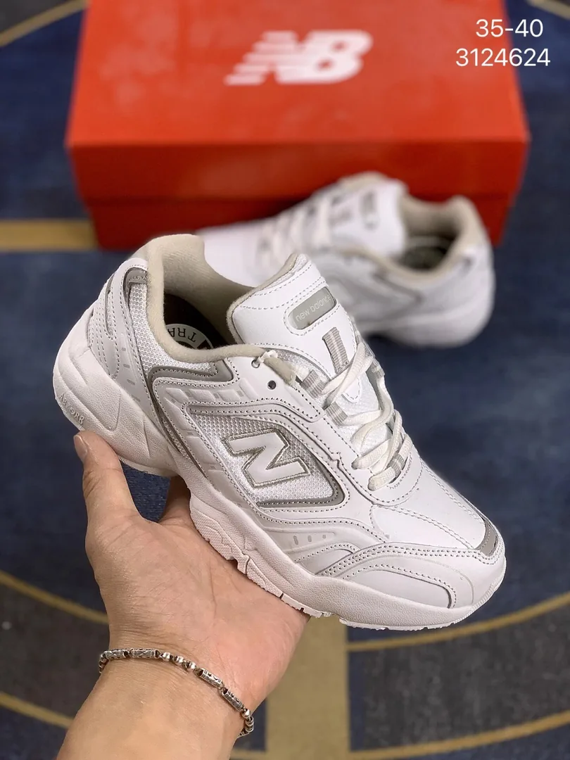 New Balance White Bow WX452 Sneakers — Photo 3