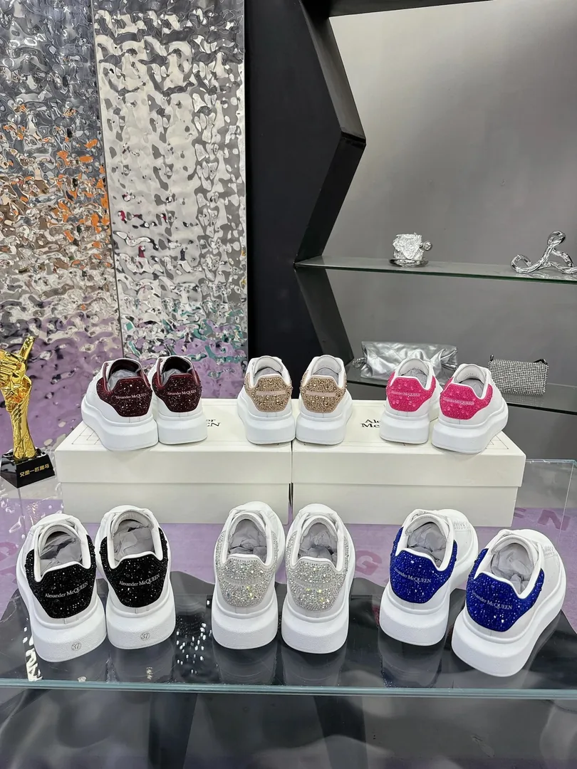 Alexander McQueen Oversized Sneaker Rhinestone Sneakers