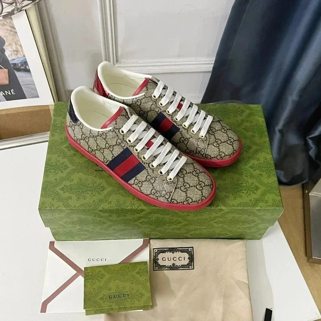 Gucci Ace Beige Retro Low-Tops — photo 6