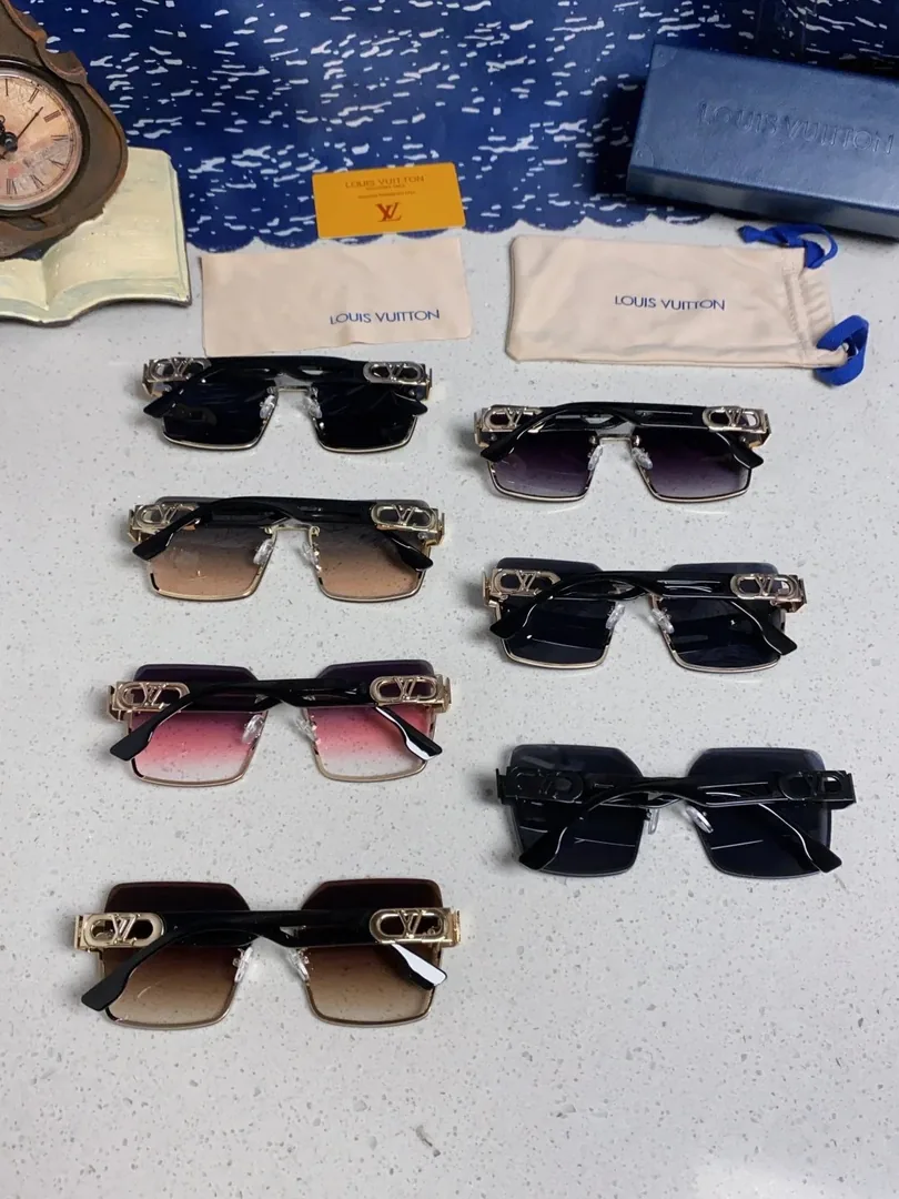 Gold Irregular Metal Sunglasses — QC