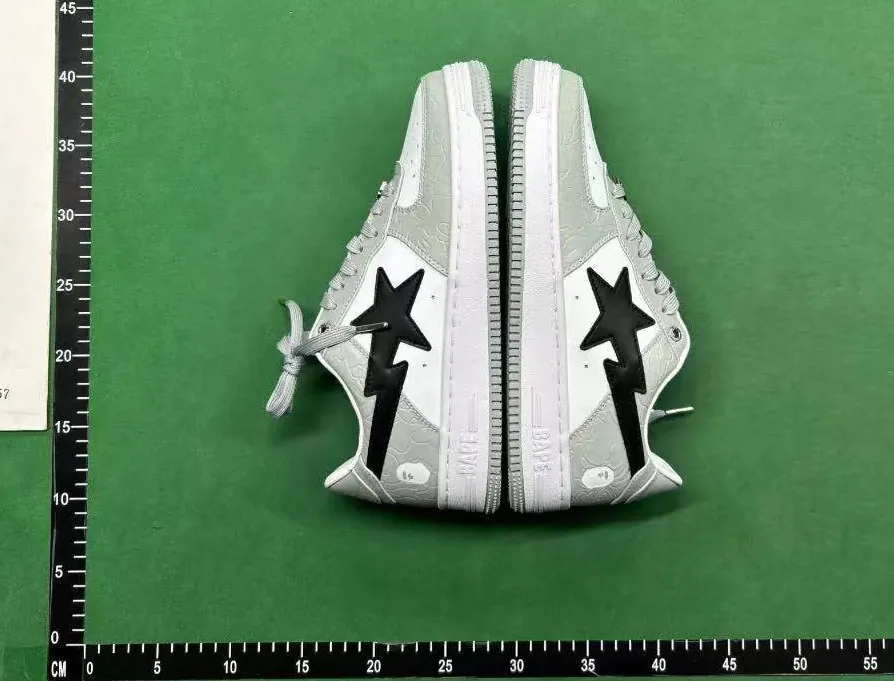 Bape Sta Grey Camo Star Low-Top Sneakers — QC