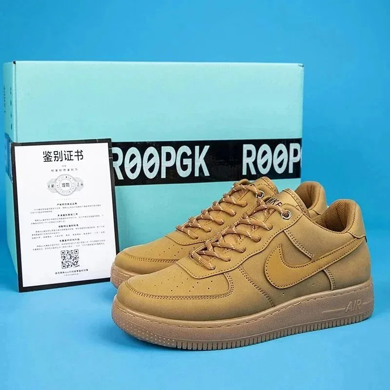 Nike Air Force 1 New White Lace-Up Sneakers — QC