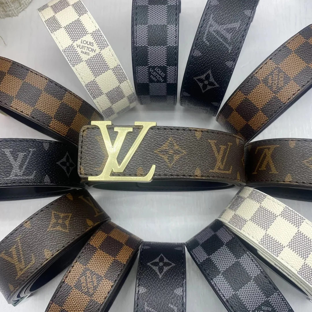 Louis Vuitton Monogram Leather Belt Collection — QC