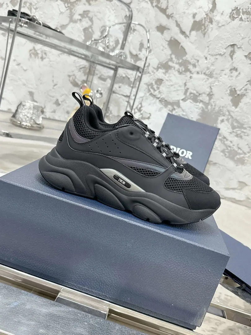 Dior B22 Grey Low-Top Sneakers