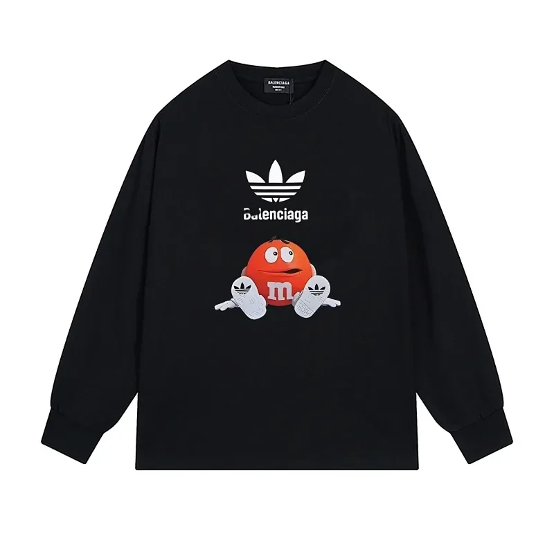 Distressed Graffiti Print Heavyweight Sweatshirt