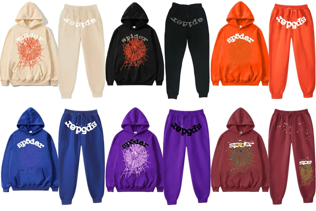 Sp5der Print Hoodie Set — Photo 4