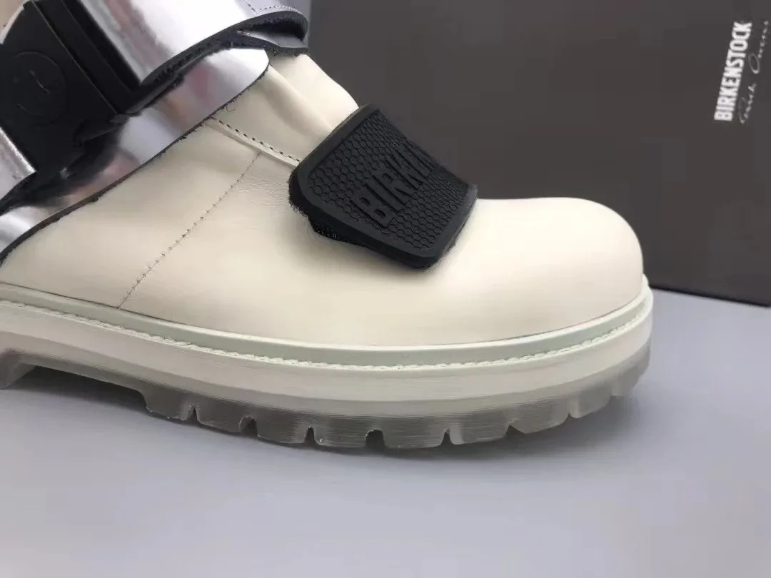 Rick Owens Cream RO BR High-Top Sneakers — Photo 7