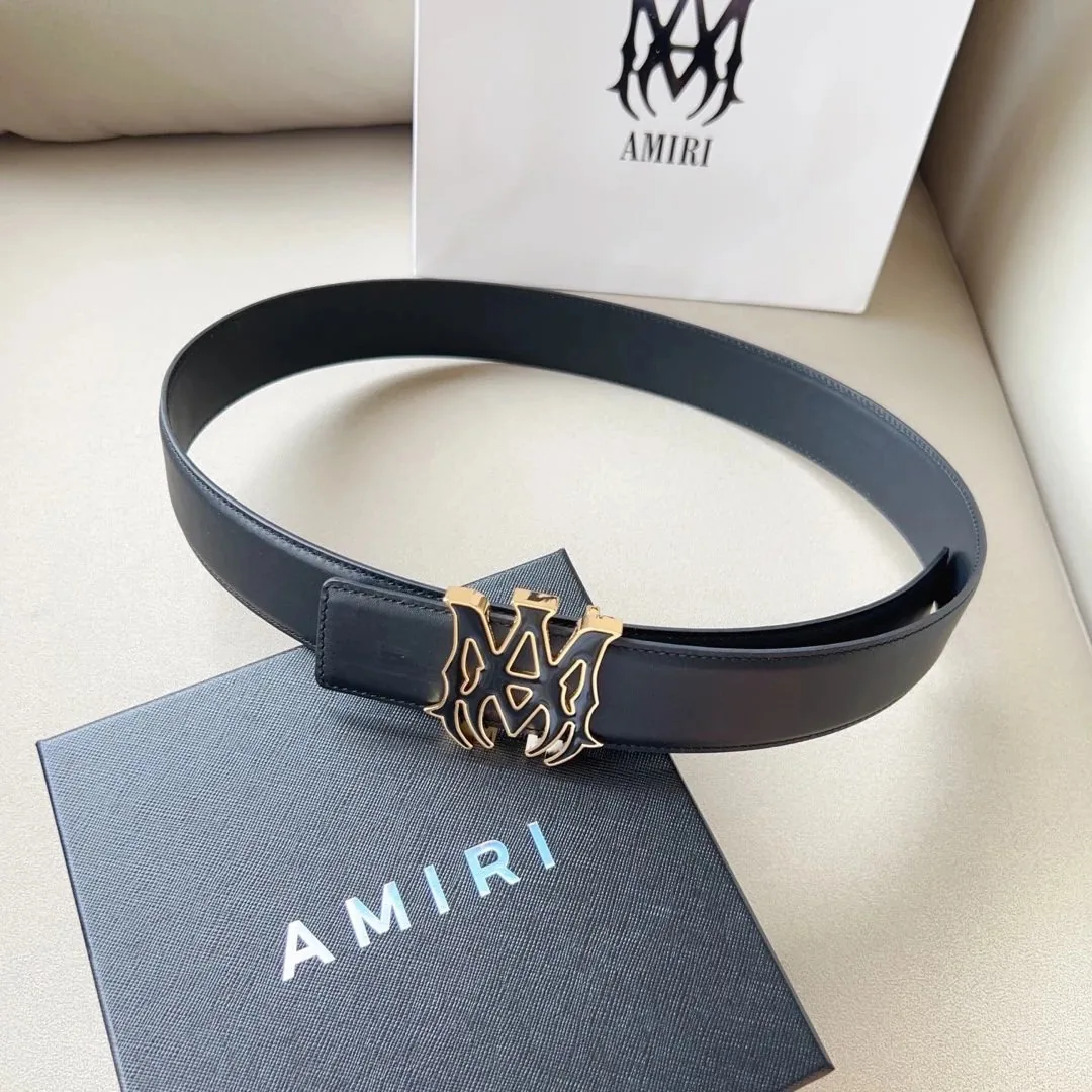 Amiri Double-Sided Leather Belt — Photo 11