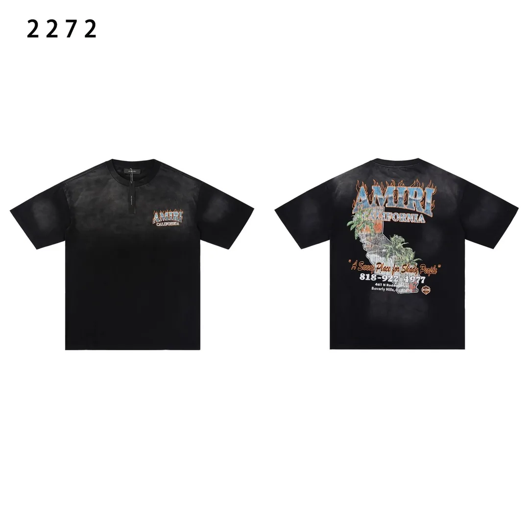 Amiri Washed Embroidered Cotton T-Shirt — photo 11