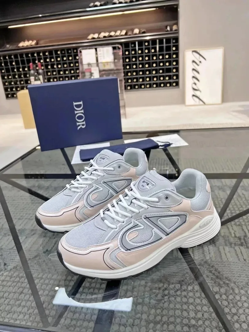Dior B30 Grey Lace-Up Trainers — Photo 11