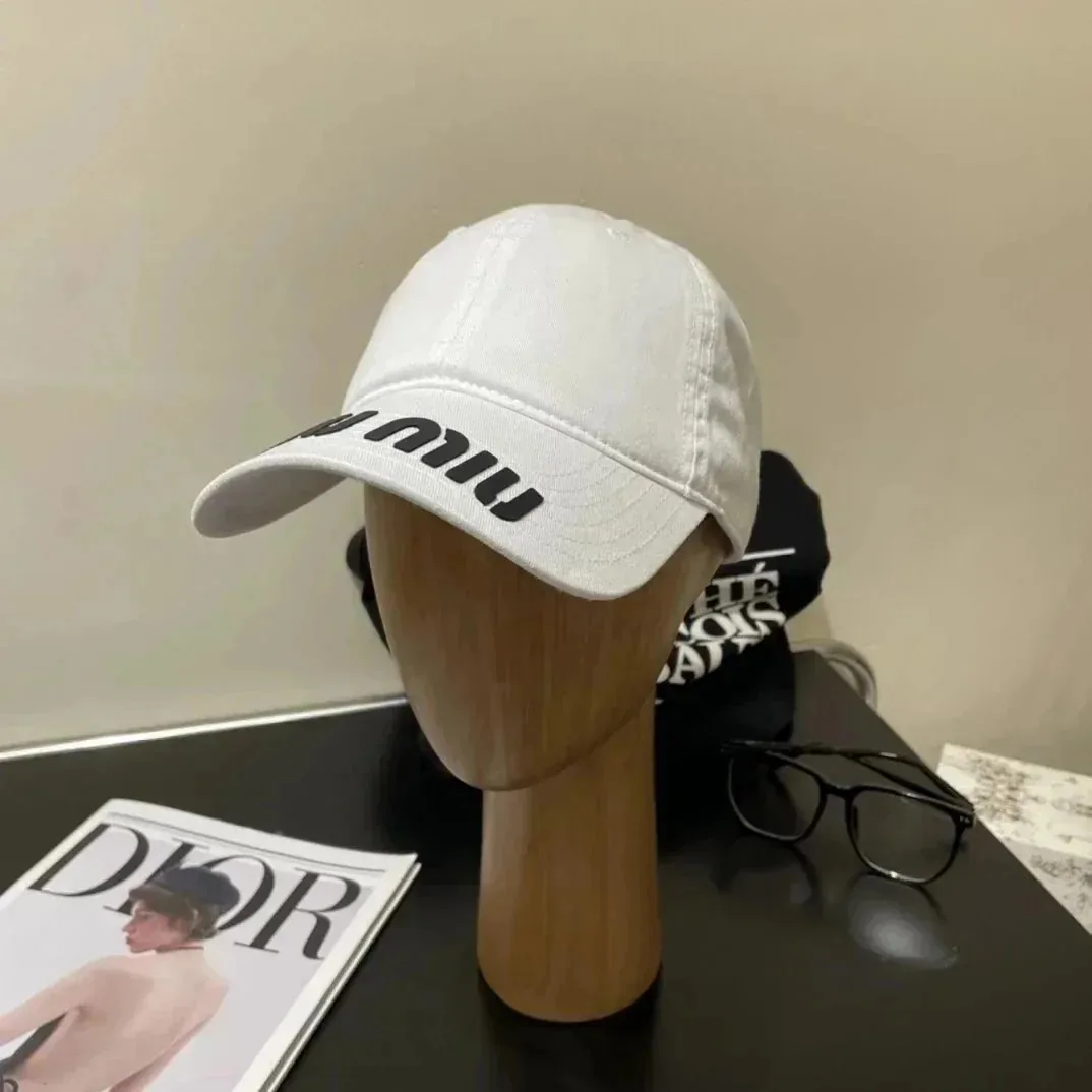 Miu Miu Logo Denim Newsboy Cap Collection — photo 6