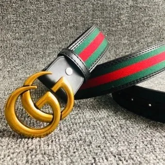 Gucci GG Buckle Leather Belt — Photo 7