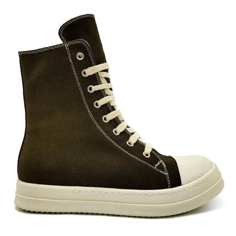 Rick Owens DRKSHDW Ramones High Beige Top Trainers — photo 8