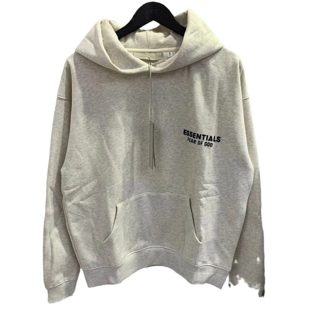 Essentials Flocked Print Fleece Hoodie — QC