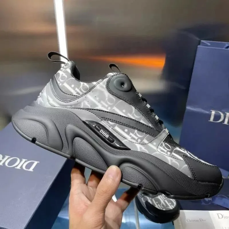 Dior B22 Grey Low-Top Sneakers — Photo 6