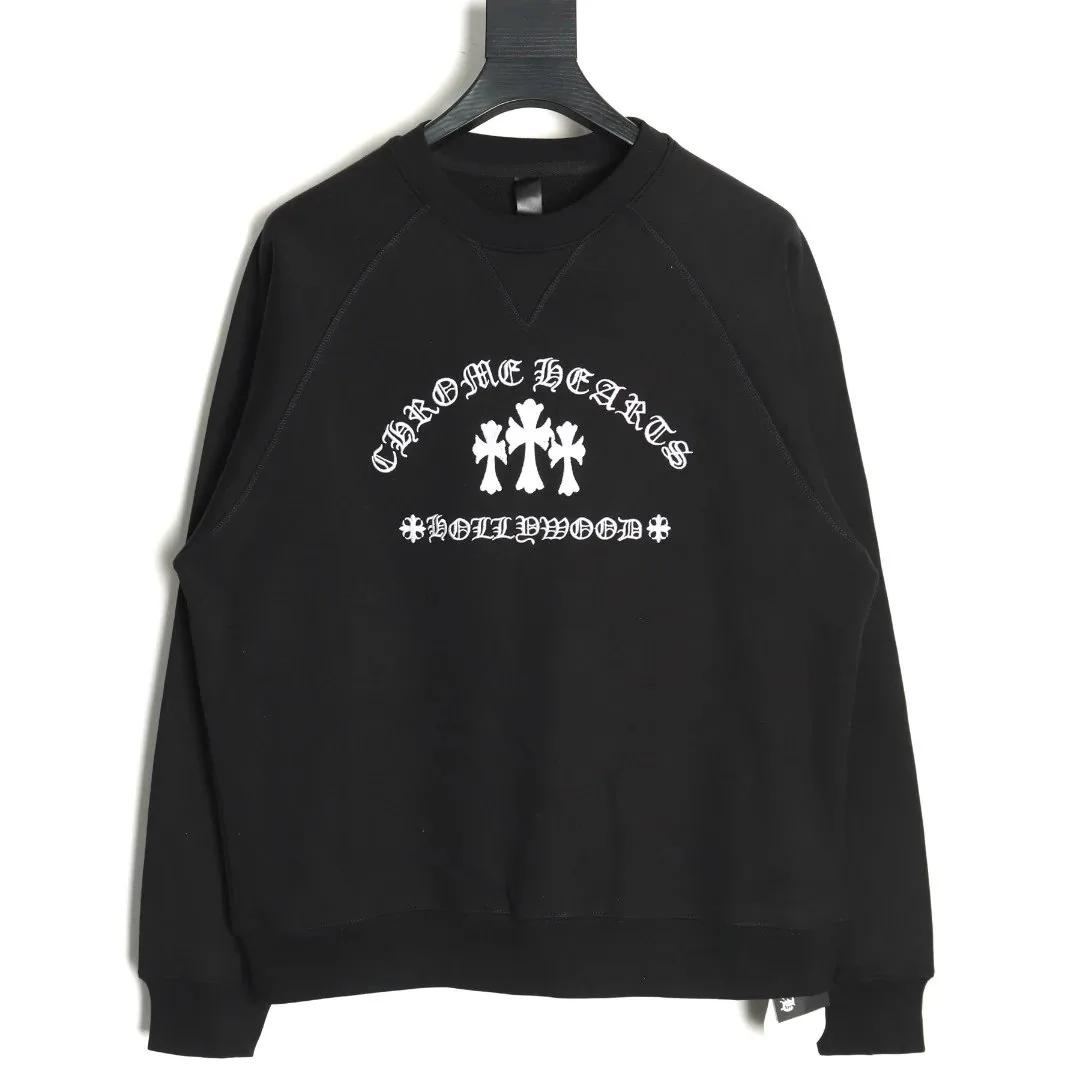 Embroidered Double-Yarn Hoodie — Photo 11