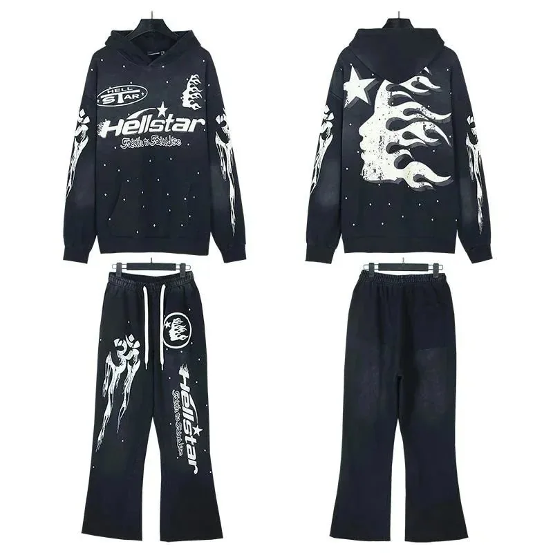 Cotton Hooded Hoodie And Pants Set — Photo 15