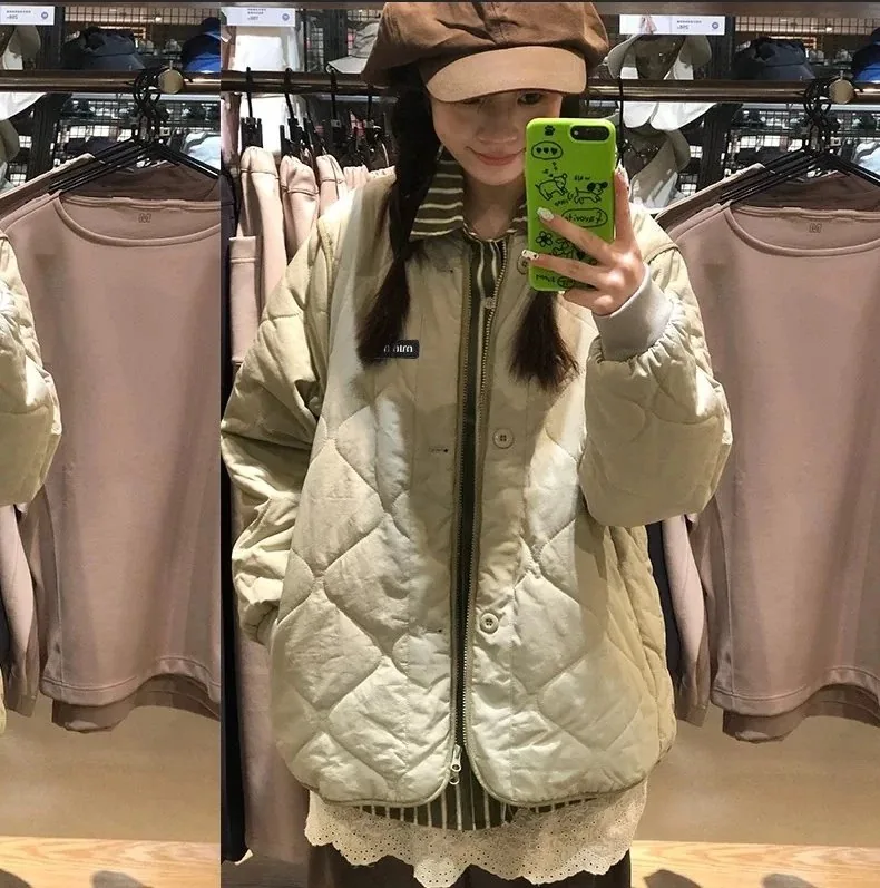 Quilted Logo Patch Padded Jacket — Photo 4