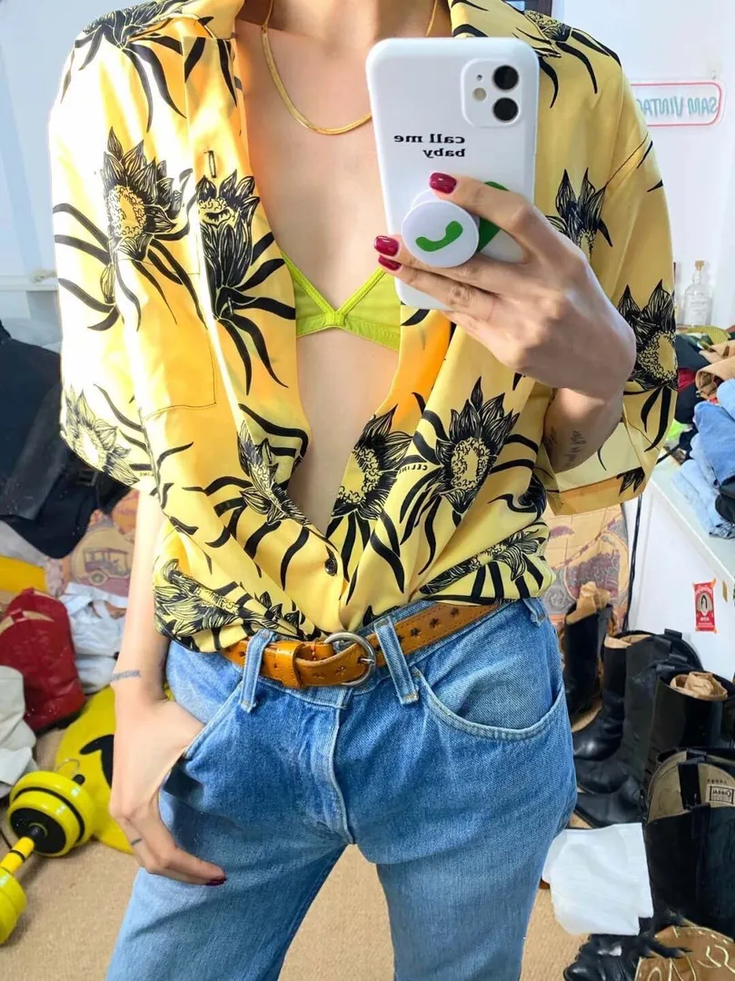 Celine Hawaii Palm Print Shirt — photo 3