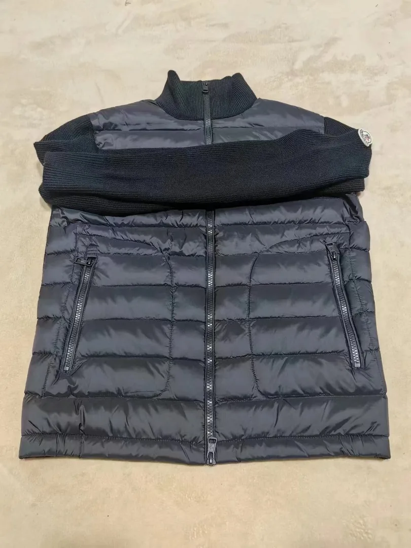Quilted Zip Knit Cardigan — QC