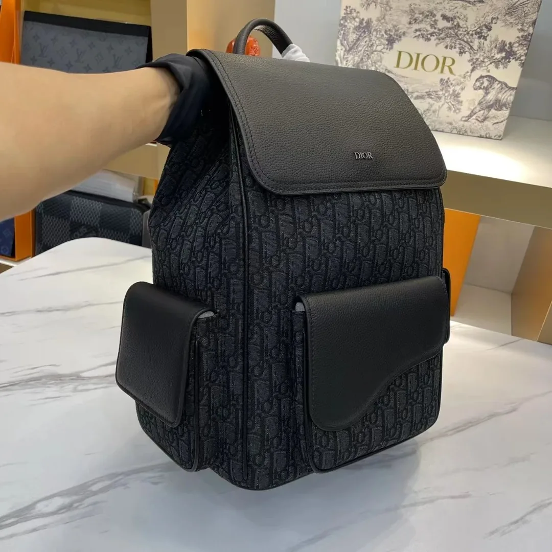 Dior Oblique Saddle Backpack — QC