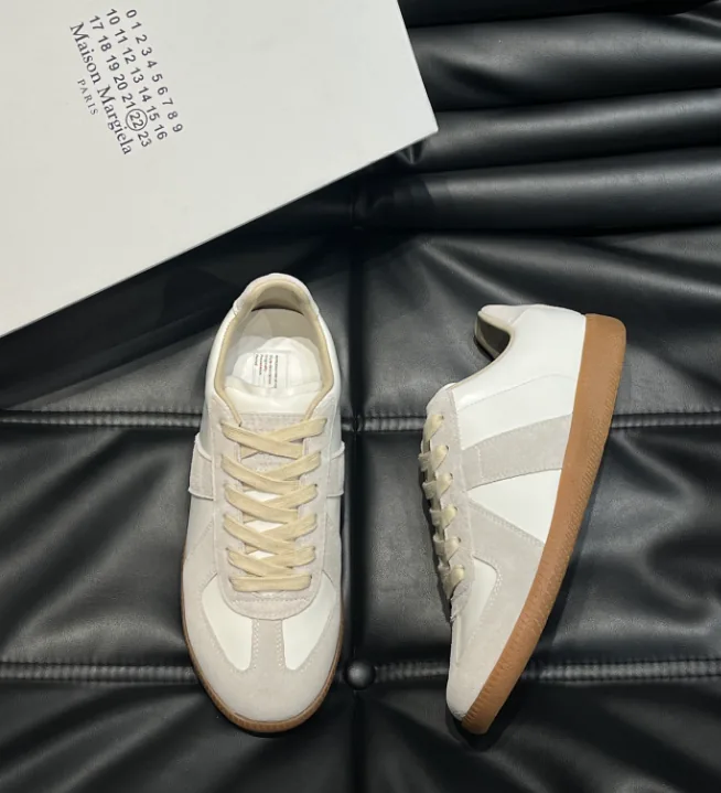 Maison Margiela Replica Beige Low-Top Skate Shoes — Photo 3