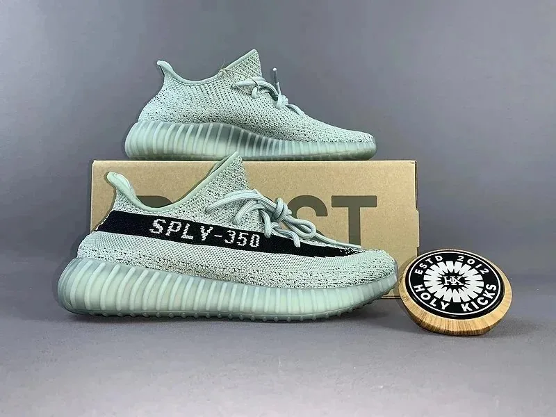 Adidas Yeezy 350 V2 Beige Lace-Up Sneakers — Photo 8
