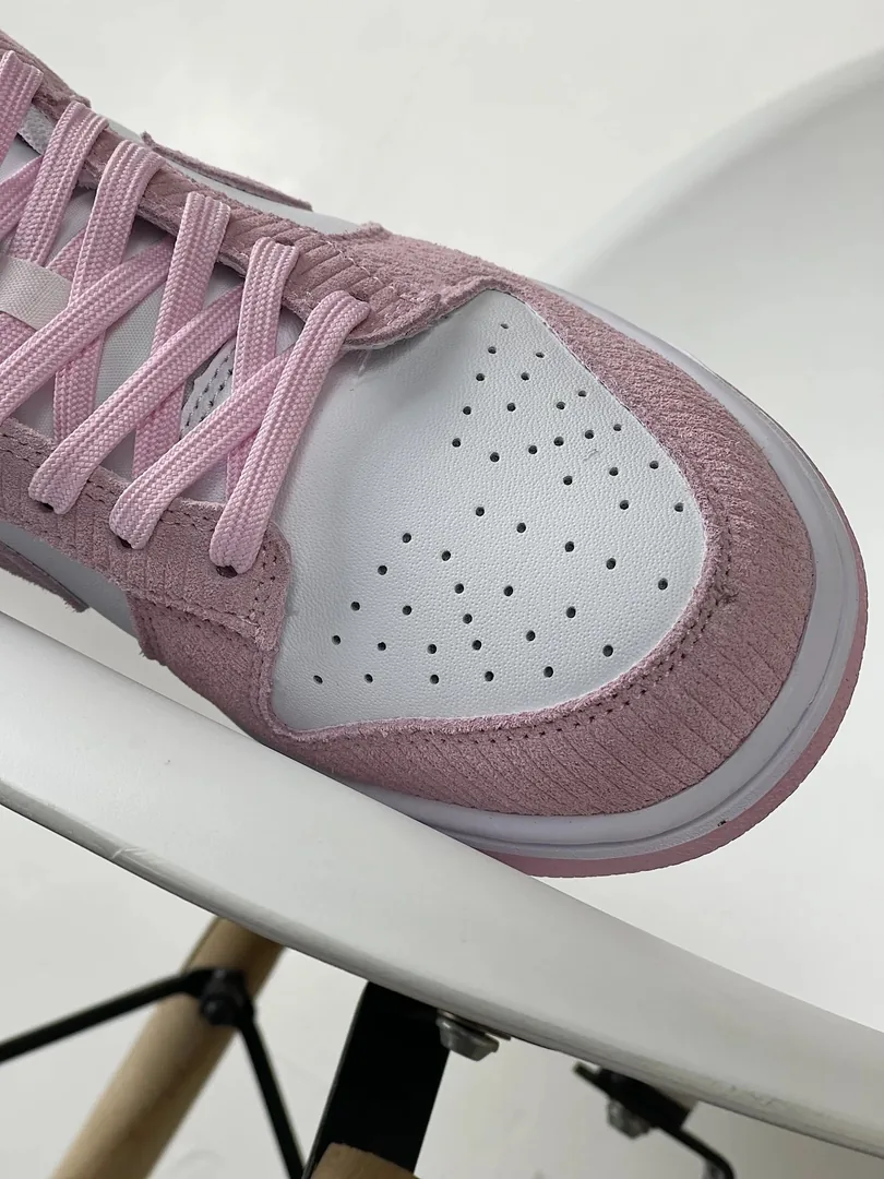 Nike Dunk Low Pink White Corduroy Tops — photo 8