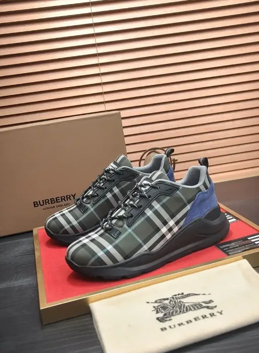 Burberry Brown Check Athletic Sneakers — photo 3