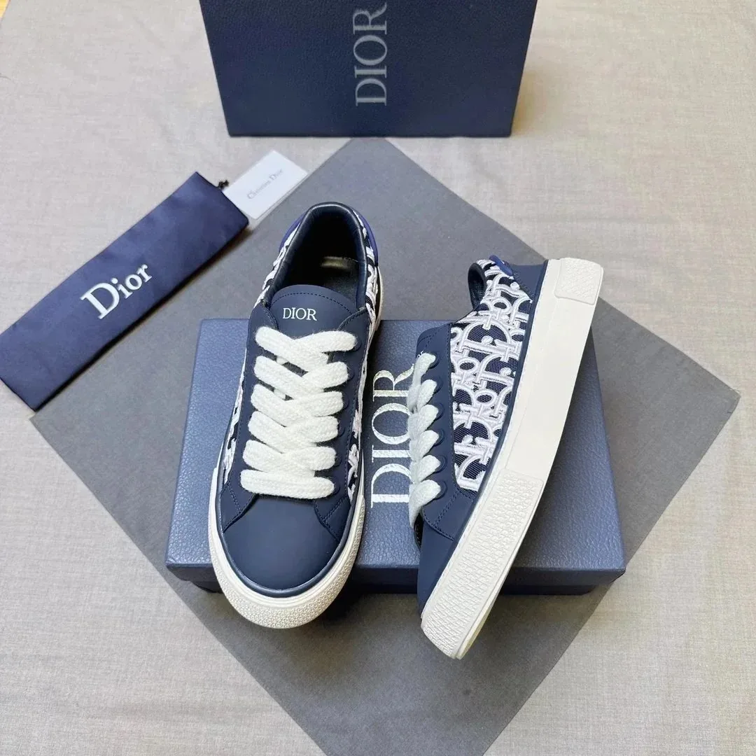 Dior B23 Navy Low-Top Trainers — Photo 15