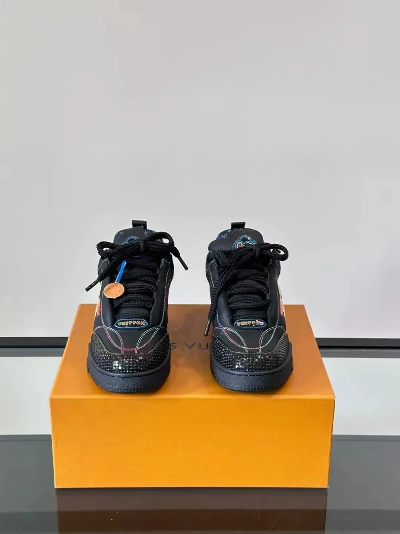 Louis Vuitton LV Trainer Black White Skate Shoes — photo 9