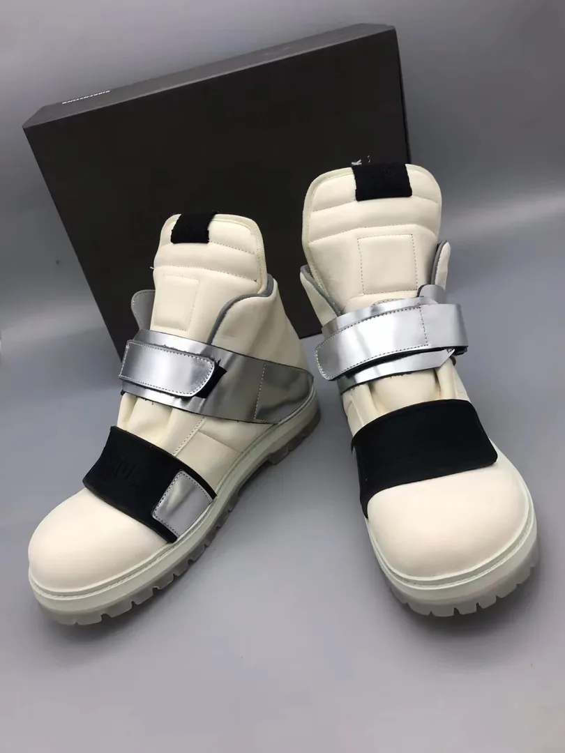Rick Owens Cream RO BR High-Top Sneakers — Photo 6