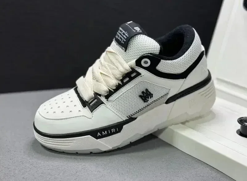 Amiri MA-1 White Grey Lace-Up Trainers — Photo 2