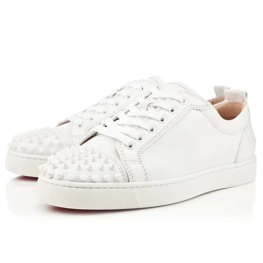 Christian Louboutin White Studded Trainers — Photo 7
