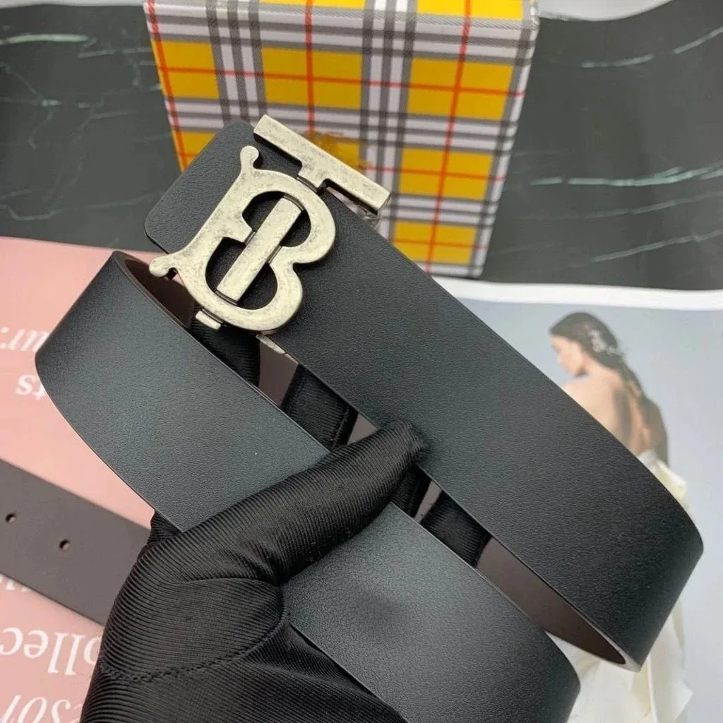 Leather Reversible Letter Belt — Photo 14