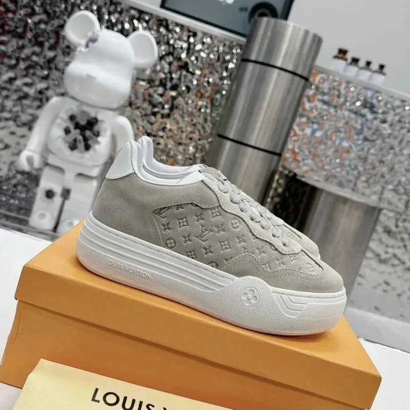 Louis Vuitton White Platform Sneakers — QC