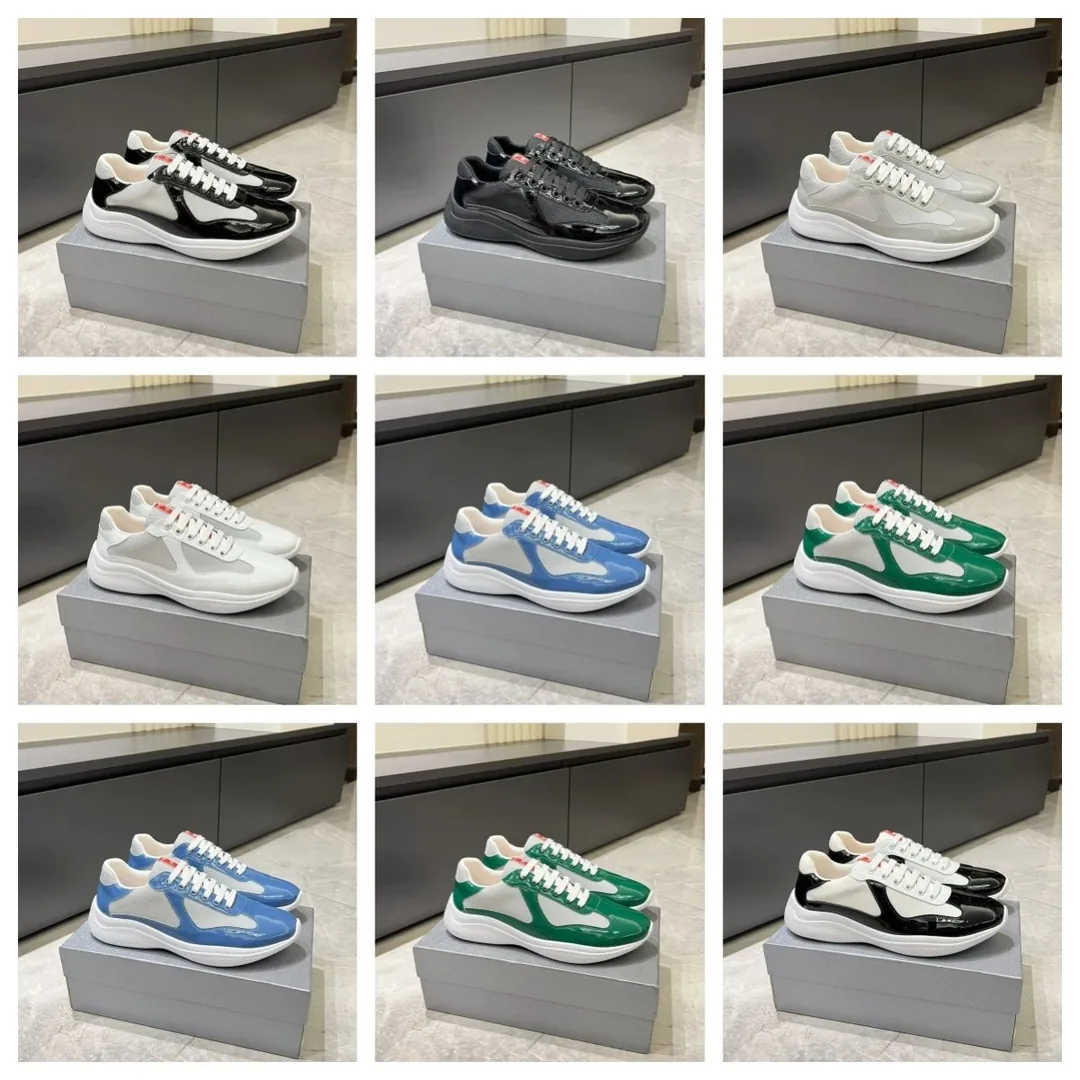 Prada America's Cup Beige Court Sneakers