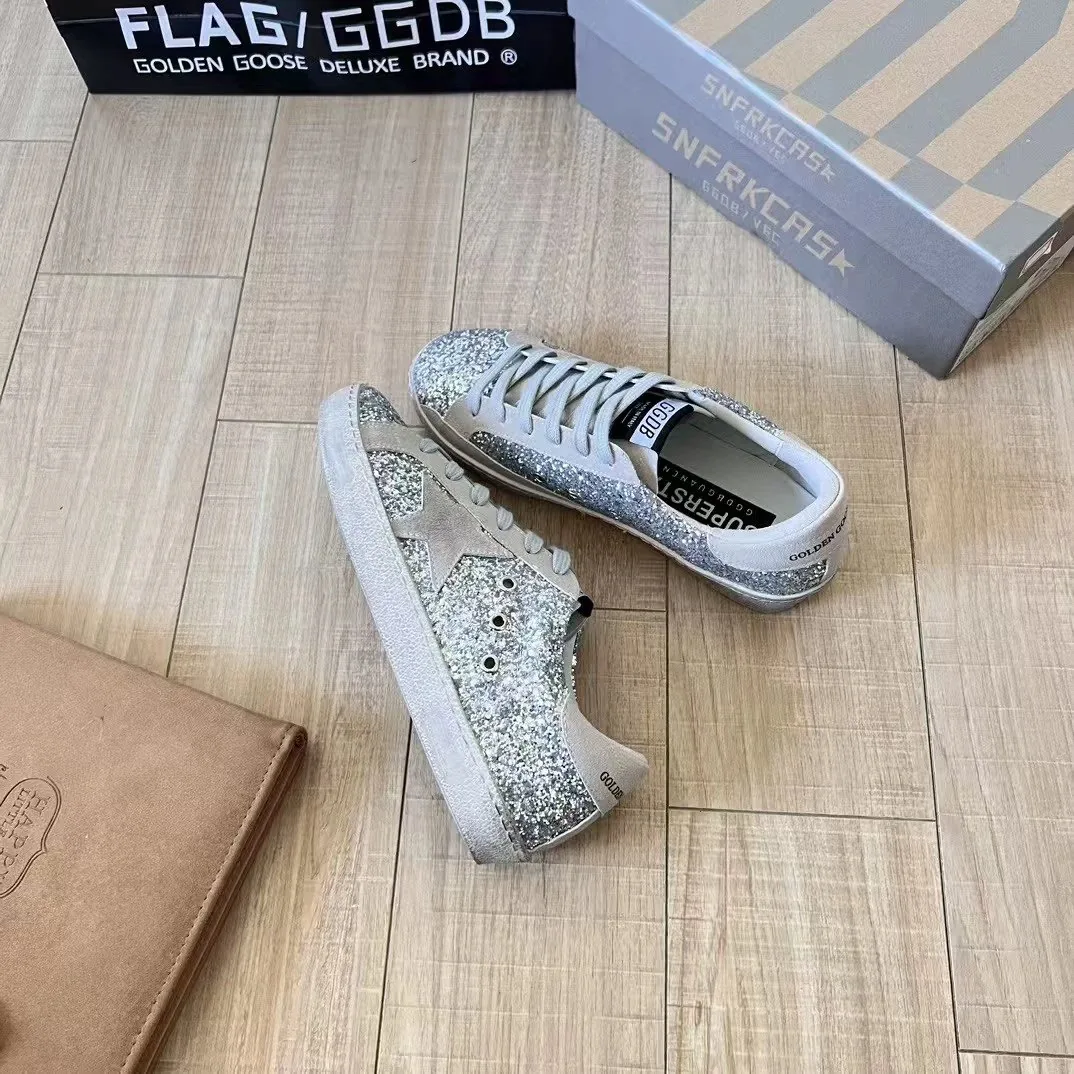 Golden Goose Super-Star White Sneakers — Photo 14
