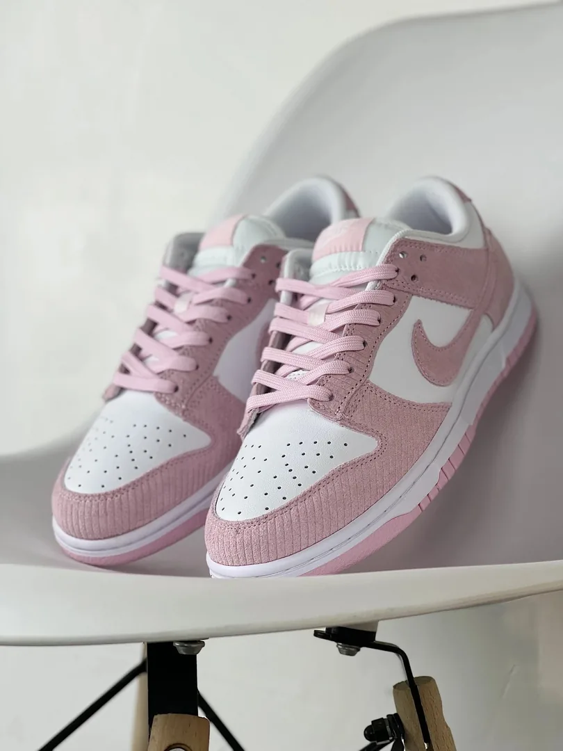 Nike Dunk Low Pink White Corduroy Tops