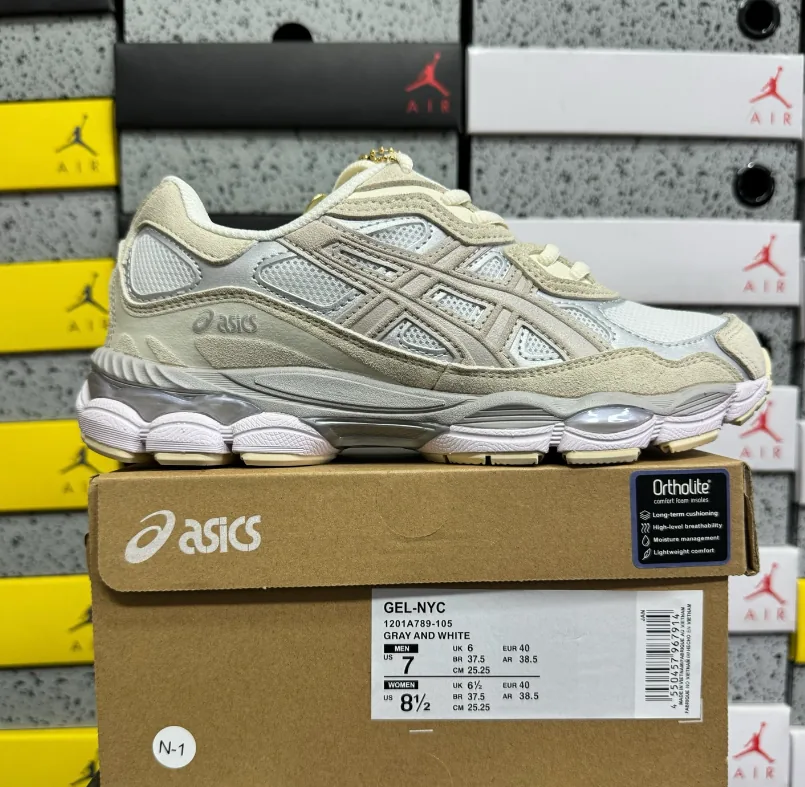 Asics Gel-NYC White Grey Runners — photo 6