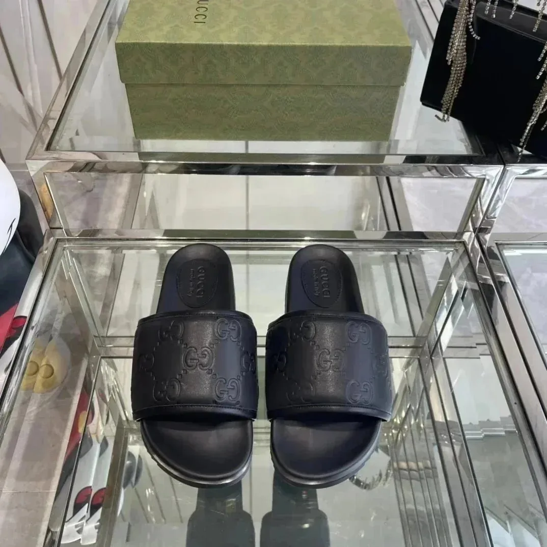 Gucci GG Platform Slide Beige Low-Top Loafers — Photo 6