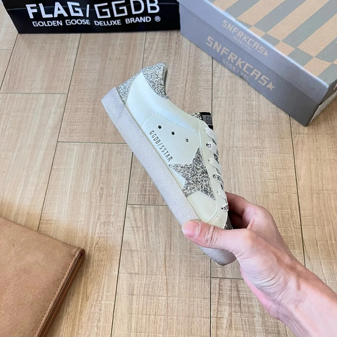 Golden Goose Super-Star Superstar Distressed Sneakers — Photo 15